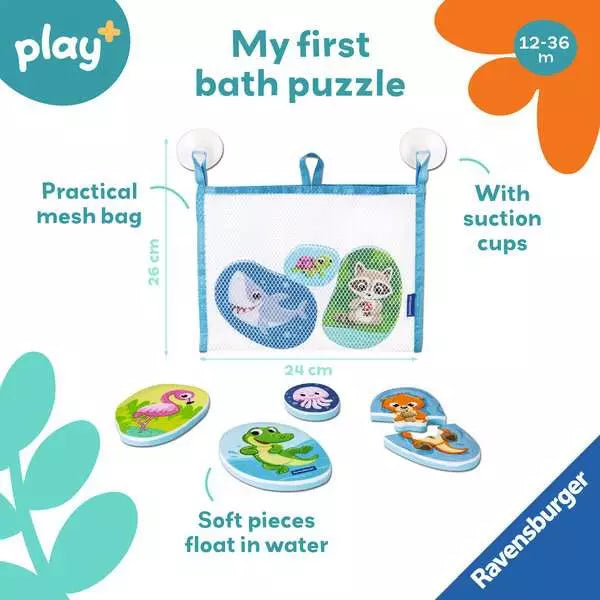 Play+ Animals My First Bath Puzzles