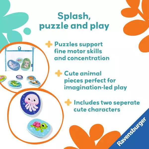 Play+ Animals My First Bath Puzzles