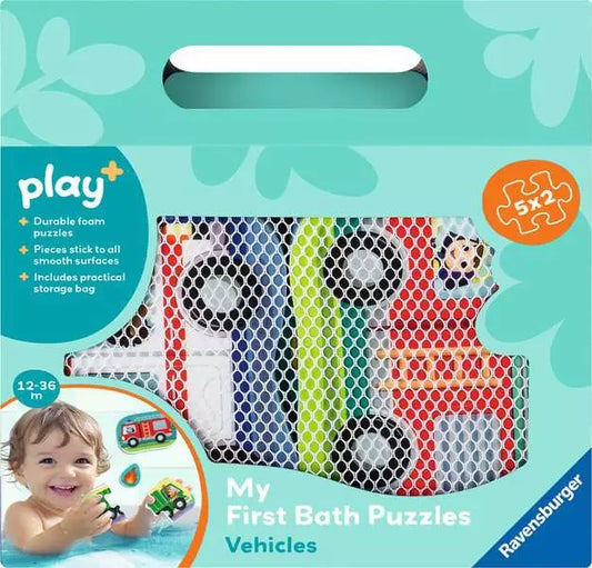 Play+ Vehicles My First Bath Puzzles