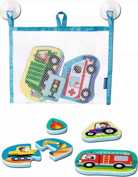 Play+ Vehicles My First Bath Puzzles