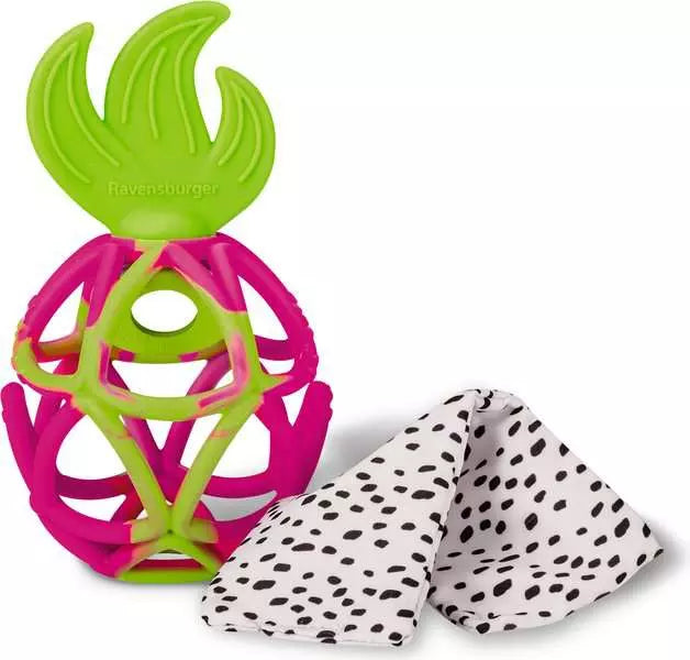 Play+ Dragon Fruit Sensory Crinkle Teether