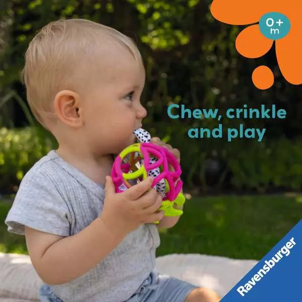 Play+ Dragon Fruit Sensory Crinkle Teether
