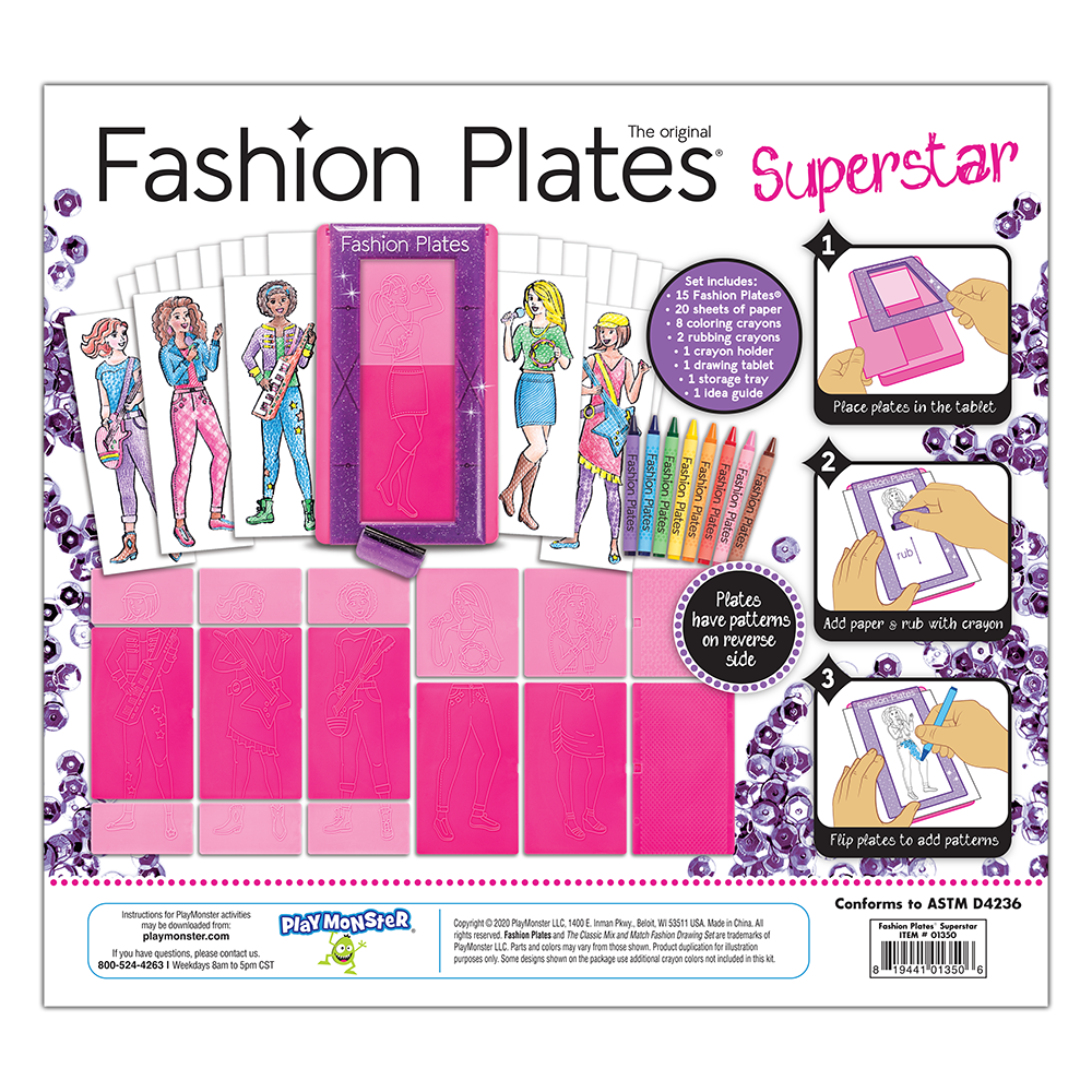 Superstar Fashion Plates Set