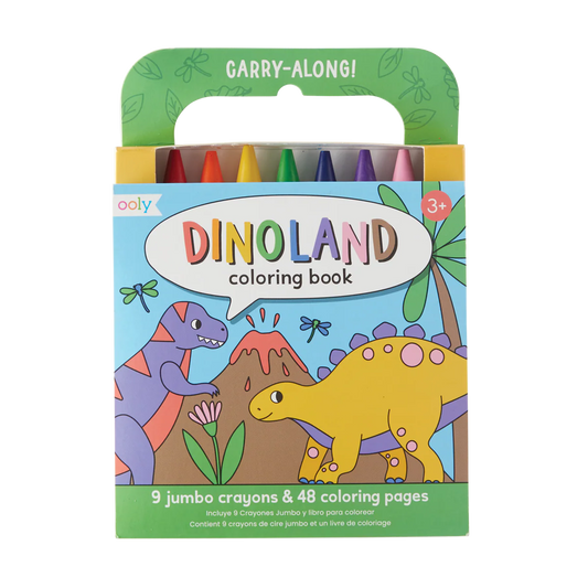Carry Along Coloring Book and Crayon Set Dinoland