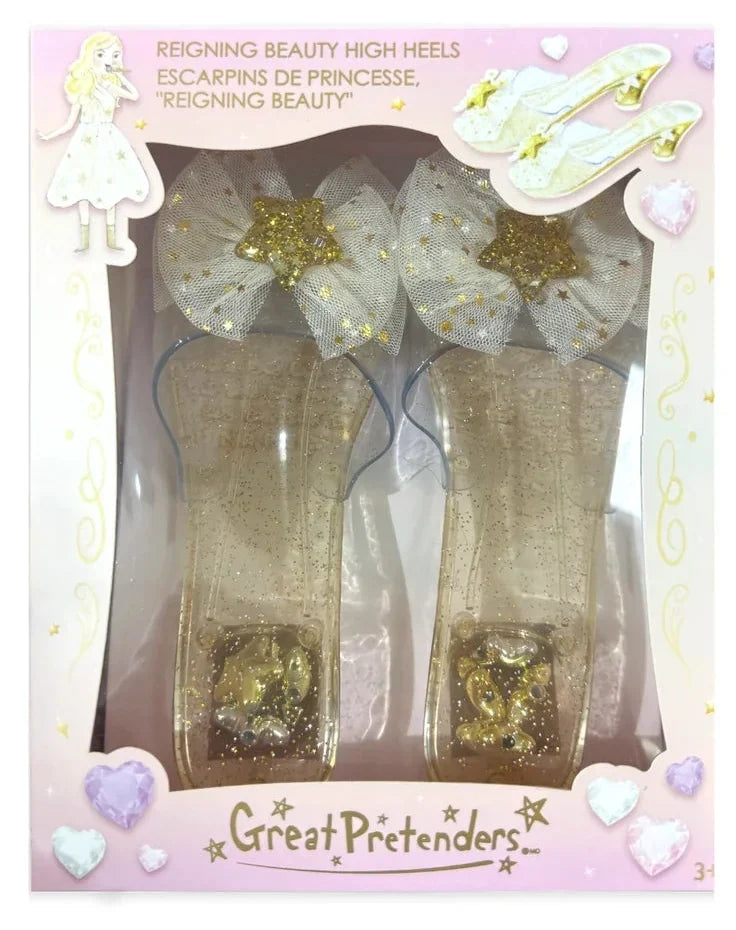 Gold Reigning Beauty High Heels