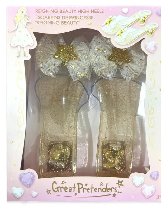 Gold Reigning Beauty High Heels