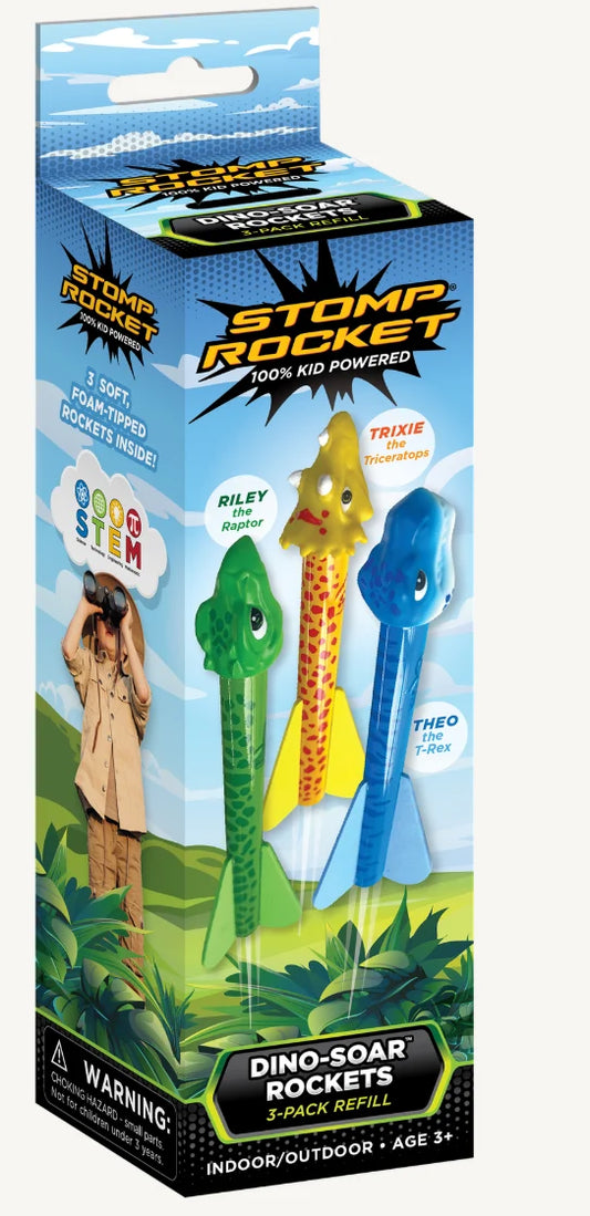 Dino-Soar Stomp Rocket Refill 3 Pack