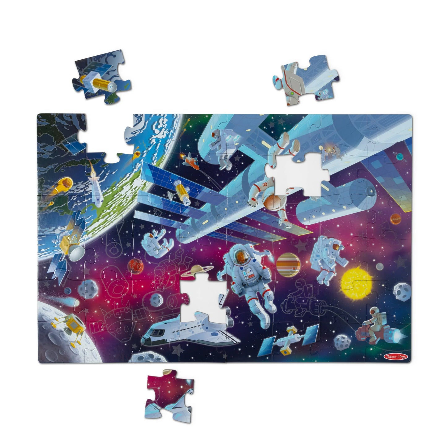 Glow-in-the-Dark Outer Space Floor Puzzle