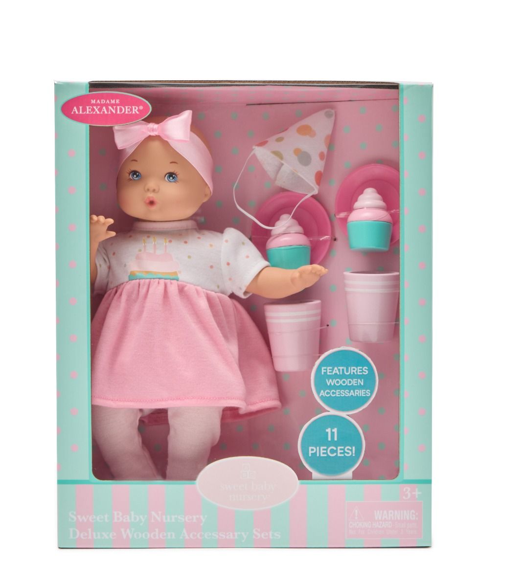 Sweet Baby Nursery Deluxe Party Wooden Accessory Set