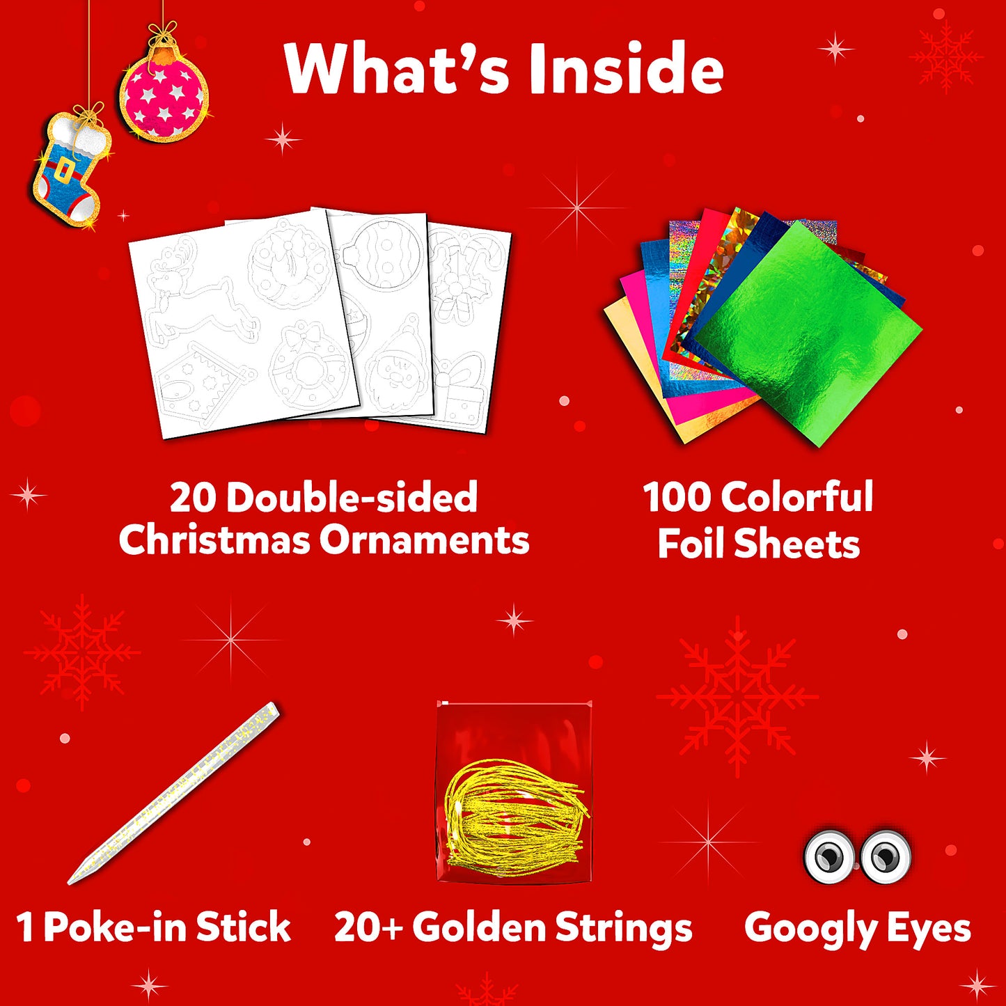 Christmas Ornament Foil Fun