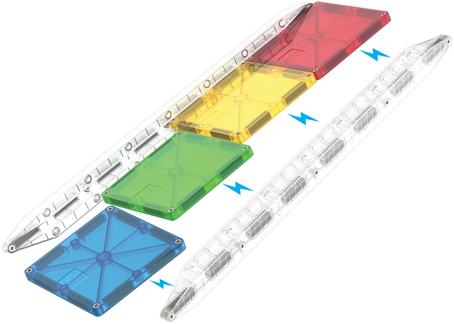 Magna-Tiles Rail Racers Deluxe 90 Piece Set