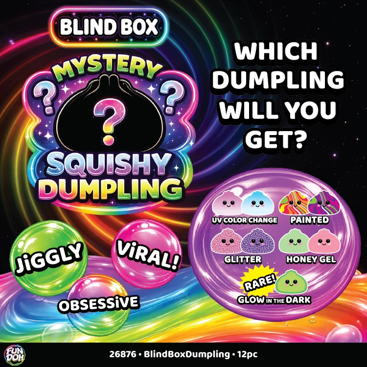 Blind Box Mystery Steamer Squishy Dumpling