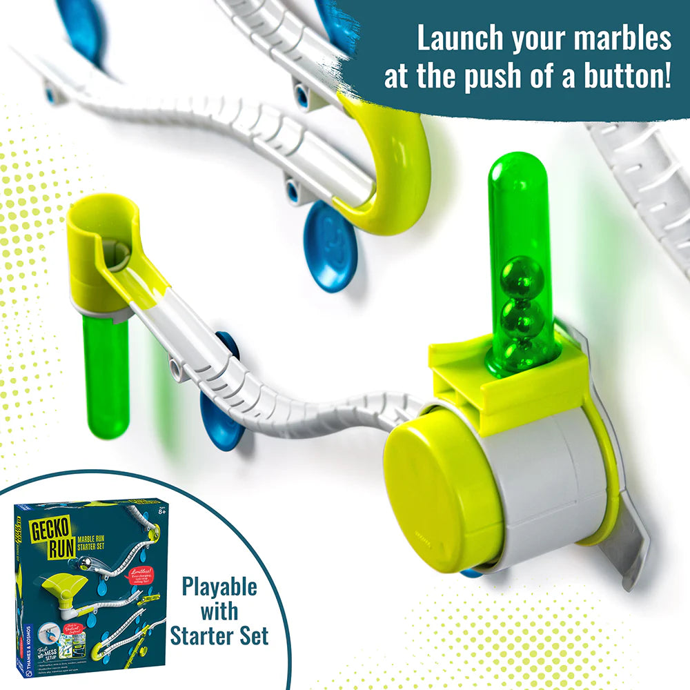 Gecko Run Marble Run Rapid-Fire Launcher Expansion Pack