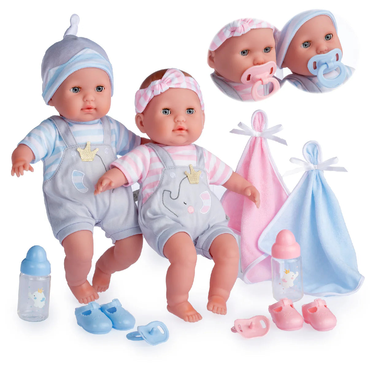 Berenguer Boutique Baby Doll Twins Gift Set