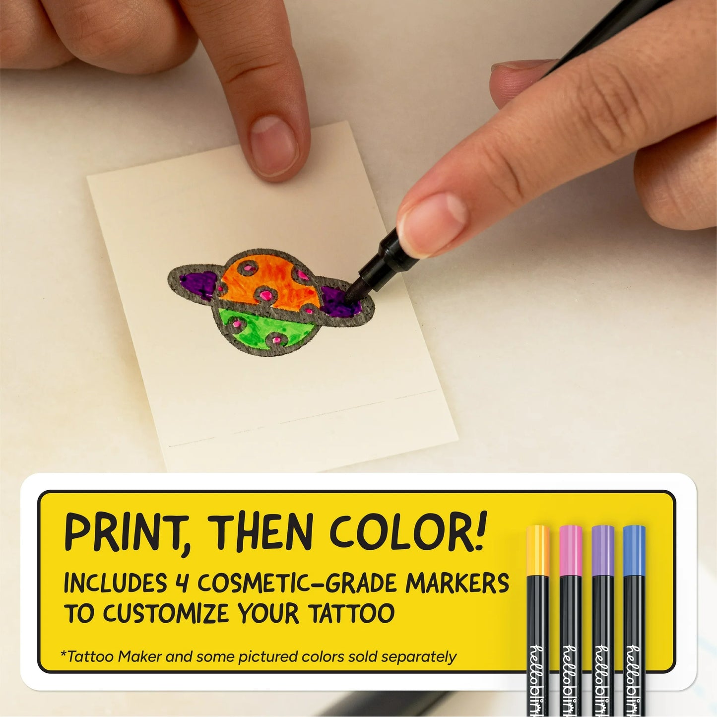 Hello Blink Temporary Tattoo Maker Refill Pack