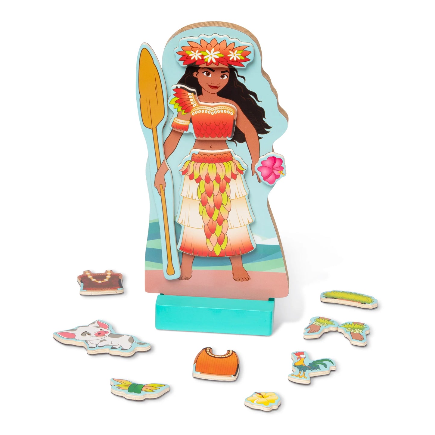 Moana Wooden Magnetic Dress-Up