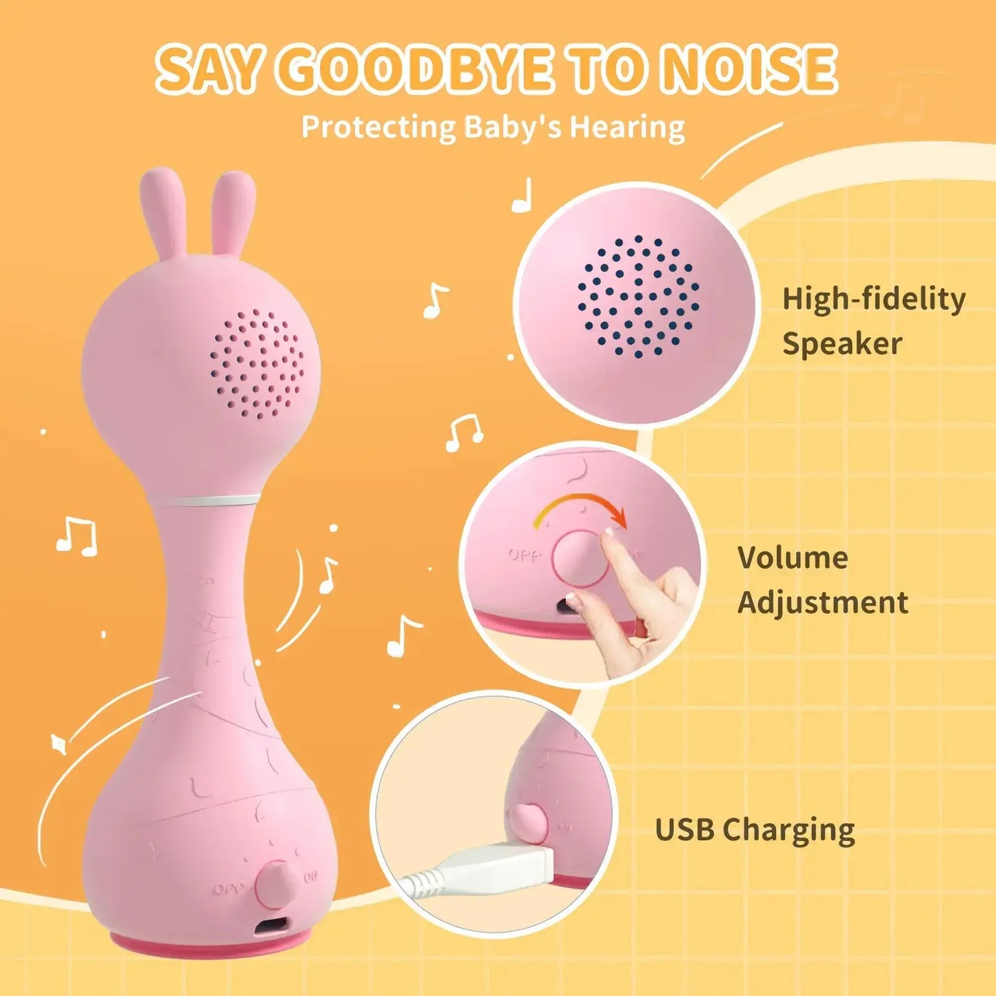 Alilo Smarty Bunny Baby Rattle