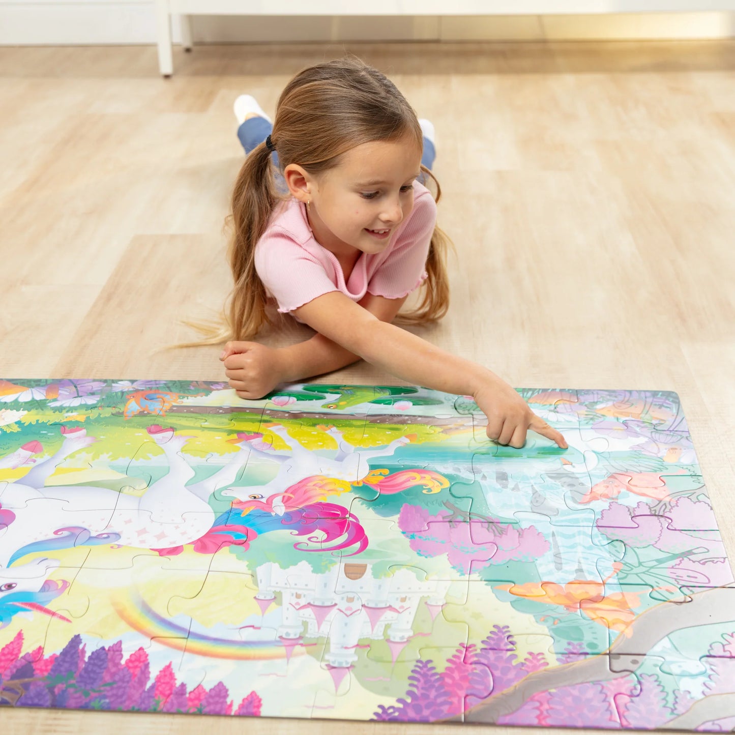 Glow-in-the-Dark Unicorn Floor Puzzle