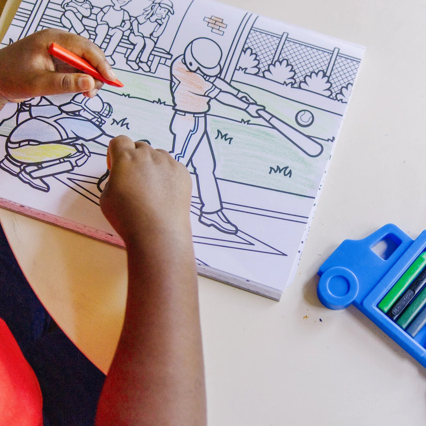 Jumbo 50-Page Kids Coloring Pad Space, Sharks, Sports, and More