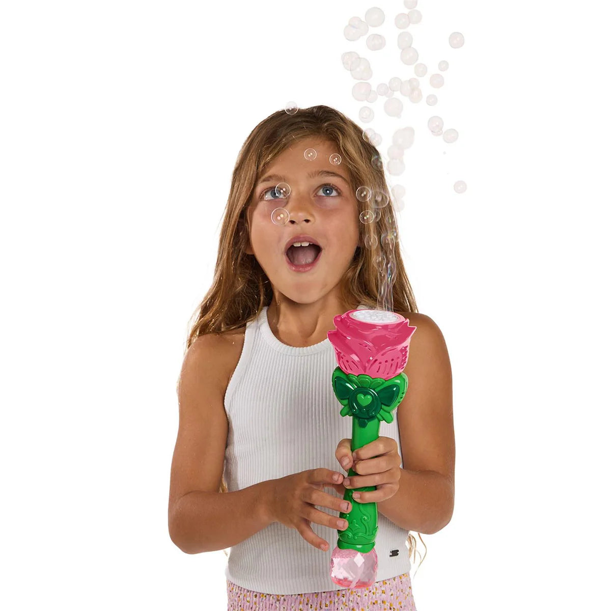 Pink Rose LED Bubble Wand