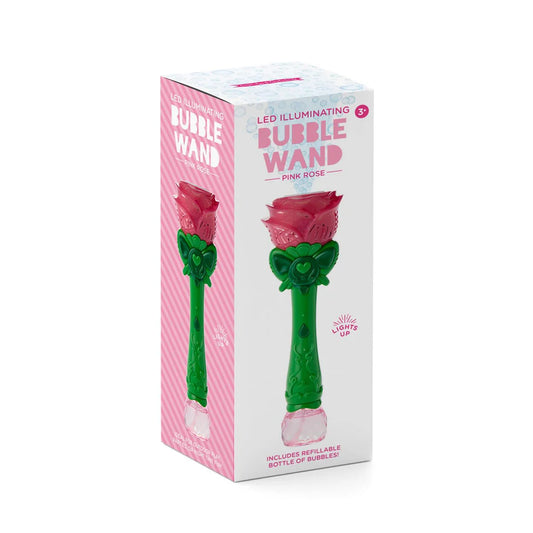 Pink Rose LED Bubble Wand