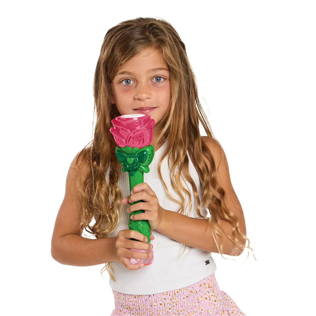 Pink Rose LED Bubble Wand