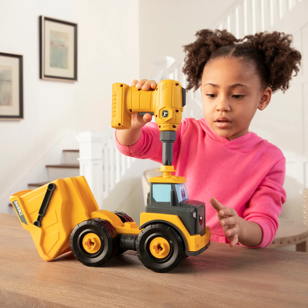 Build-A-Buddy John Deere Yellow Dump Truck