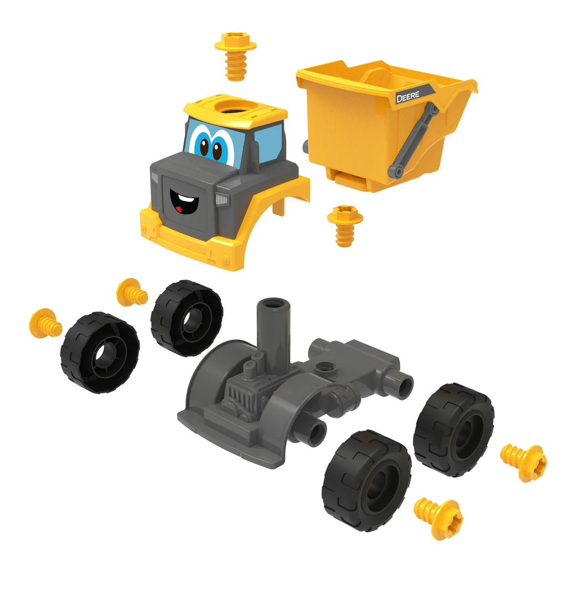 Build-A-Buddy John Deere Yellow Dump Truck