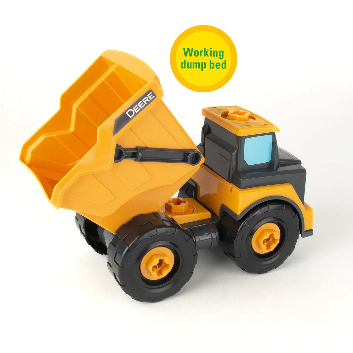 Build-A-Buddy John Deere Yellow Dump Truck