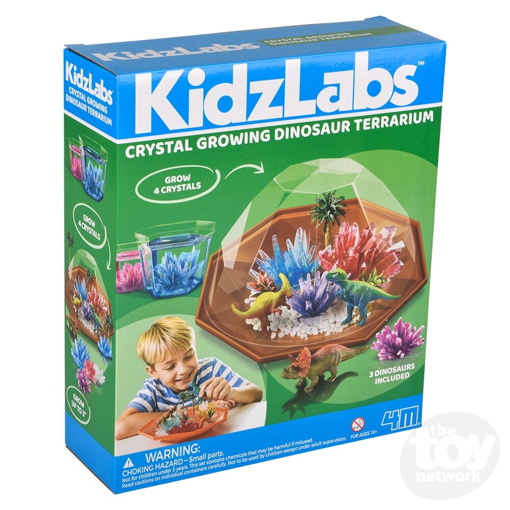 KidzLabz Dino Crystal Growing Terrarium
