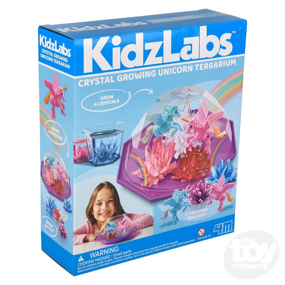 KidzLabz Magical Unicorn Crystal Growing Terrarium