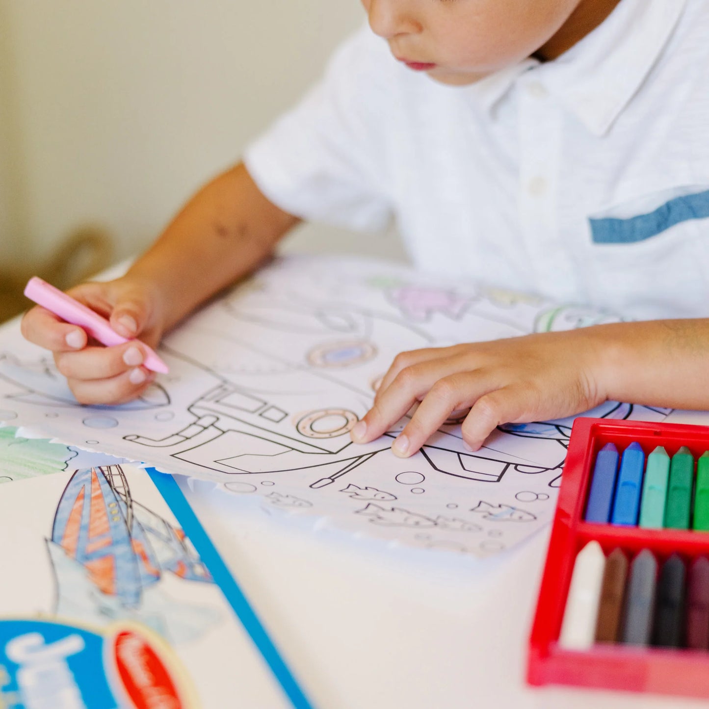 Jumbo Coloring Pad Vehicles