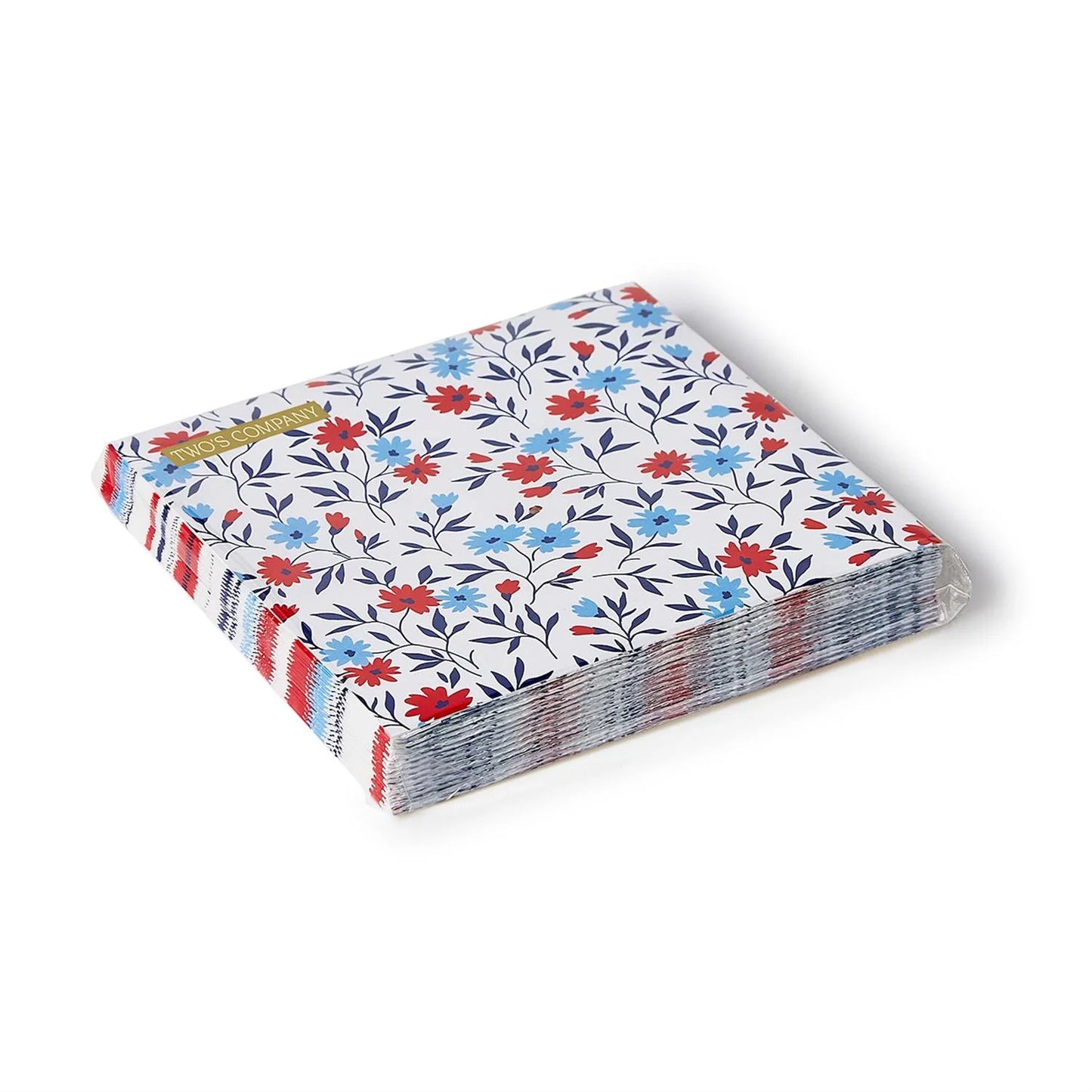 Red, White and Bloom Cocktail Napkin