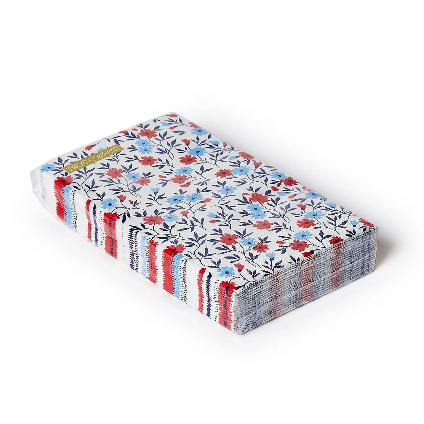 Red, White and Bloom Guest Towel