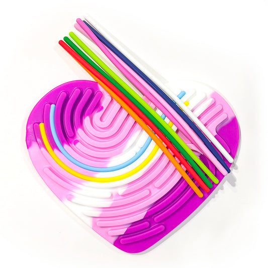 Heart Silly Tubes Sensory Toy