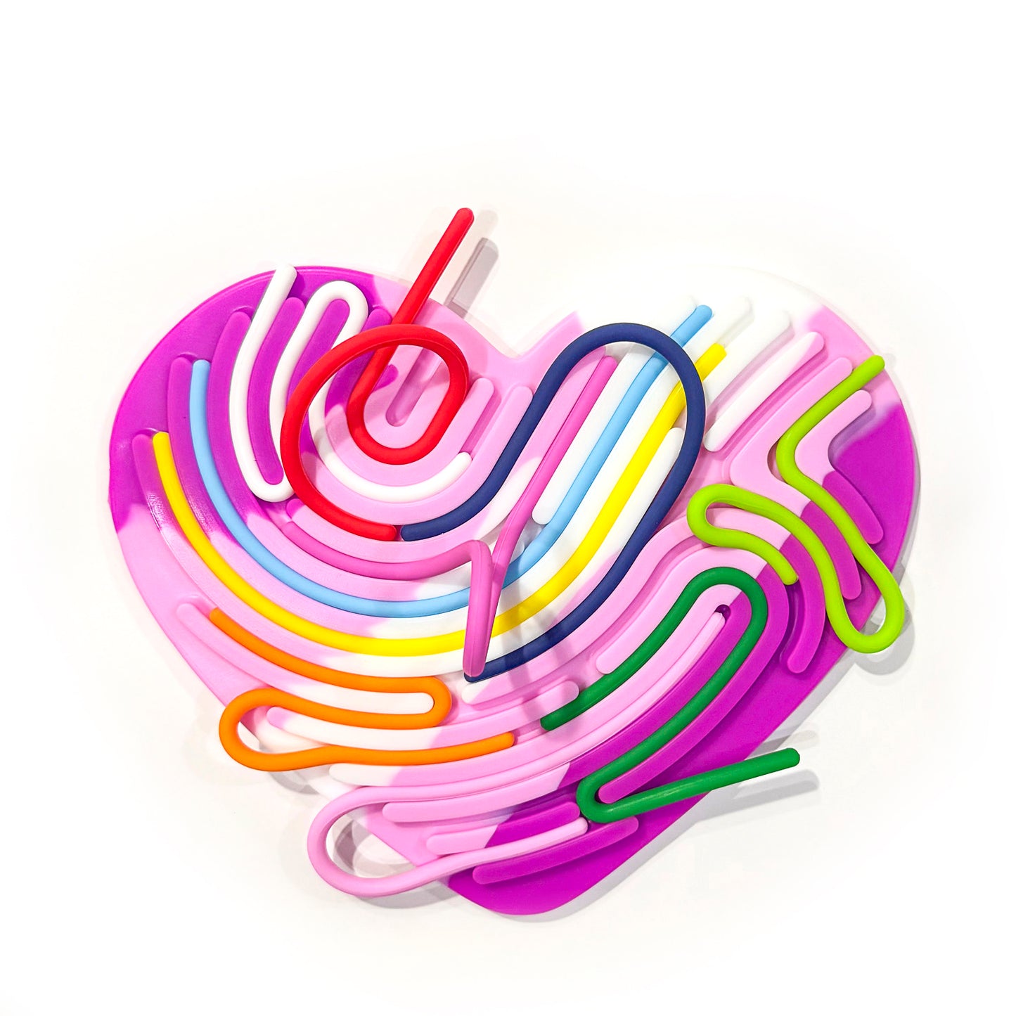 Heart Silly Tubes Sensory Toy