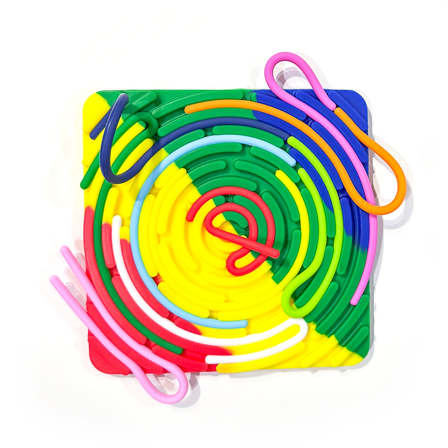 Square Silly Tubes Sensory Toy