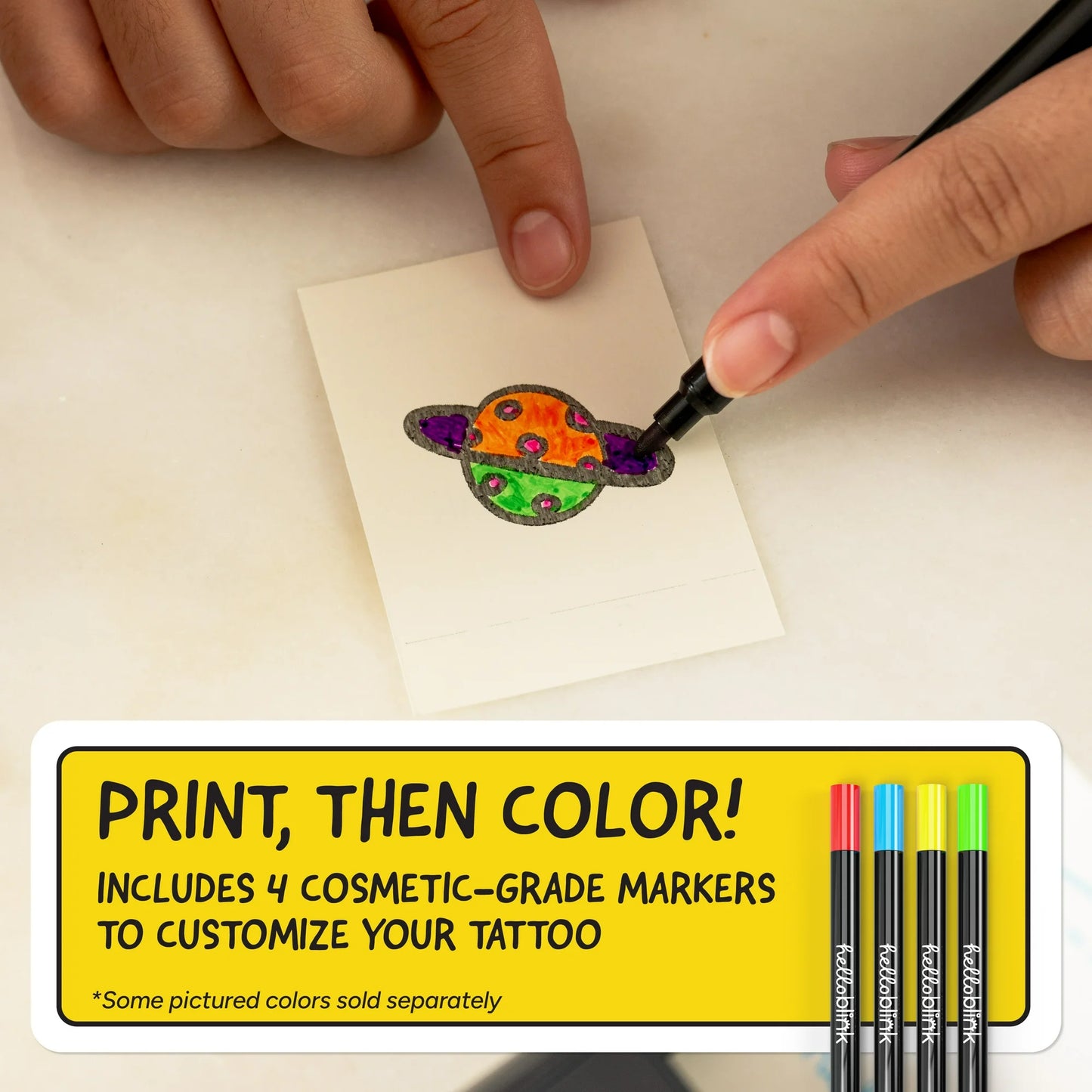 Hello Blink Temporary Tattoo Maker