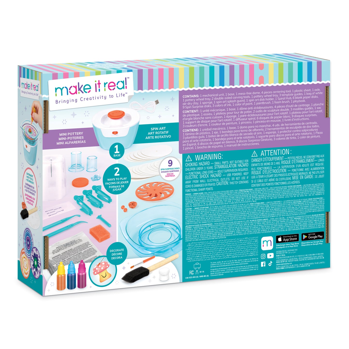 Mini Pottery and Spin Art Studio