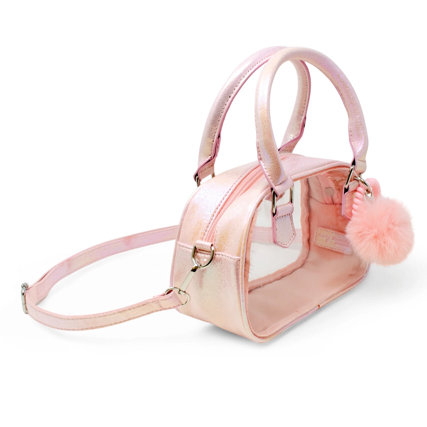 Pink Game Day Glam Clear Crossbody