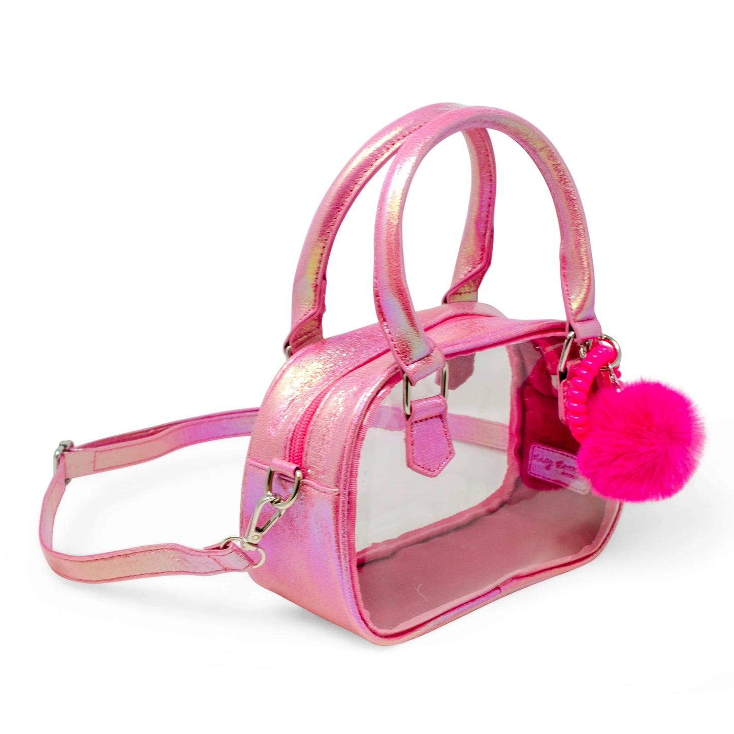 Hot Pink Game Day Glam Clear Crossbody