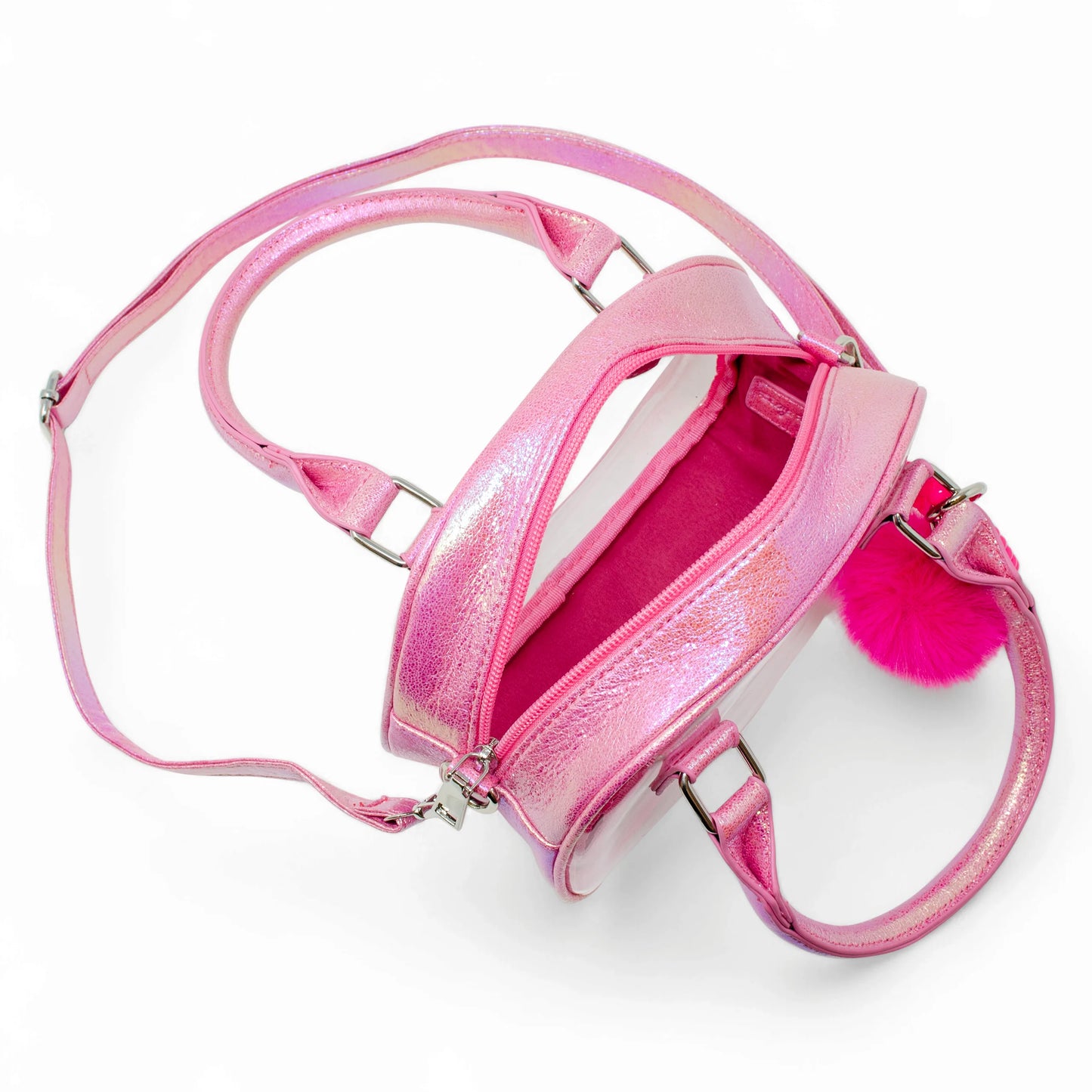 Hot Pink Game Day Glam Clear Crossbody