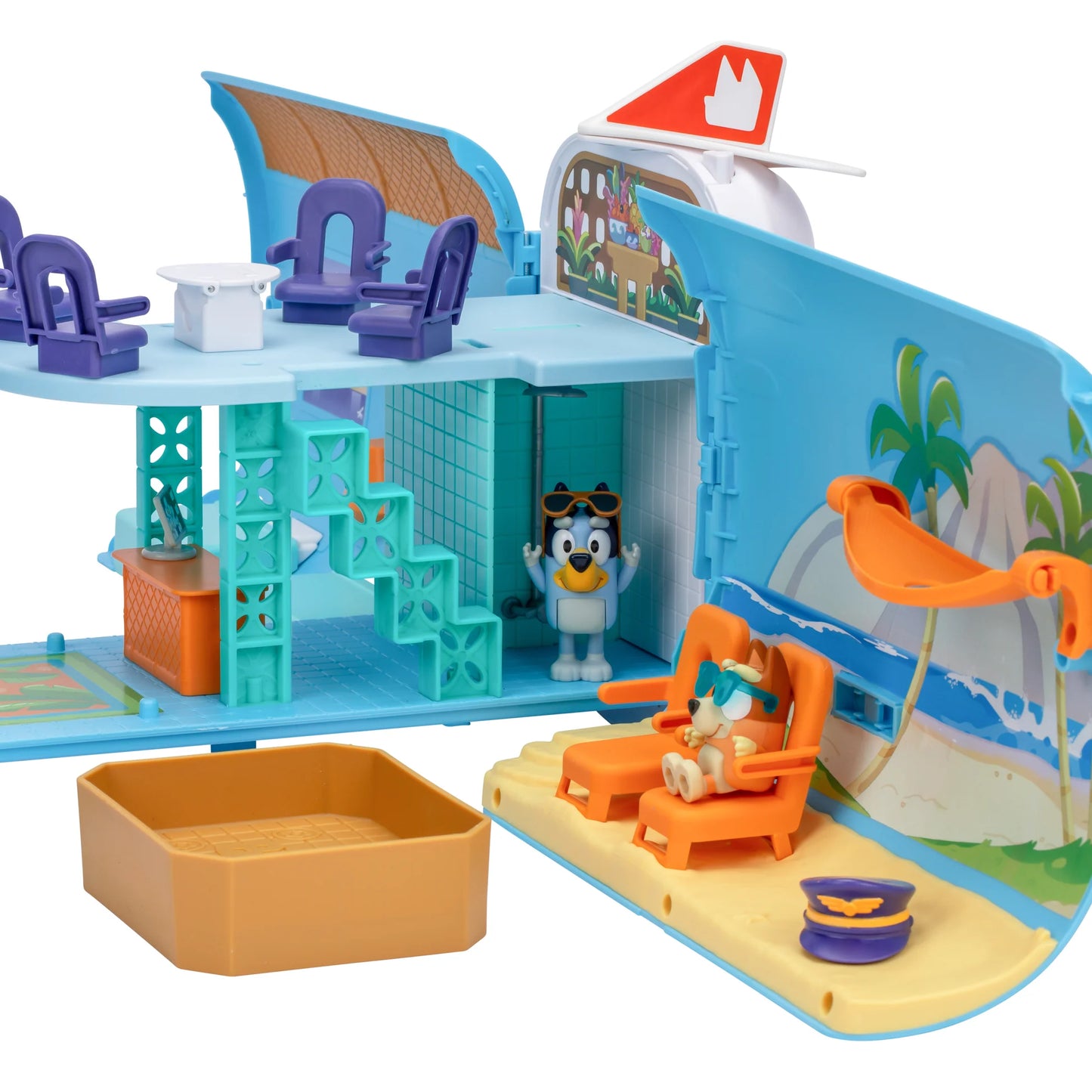 Bluey 3-In-1 Airplane Boat Hotel