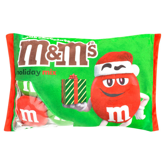 Milk Chocolate M&M's Holiday Mix Packaging Plush