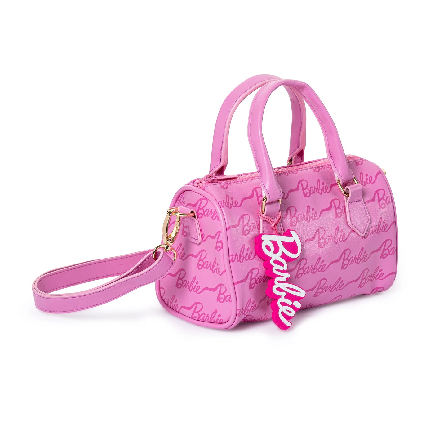 Barbie Ribbon Script Mini Duffle Handbag