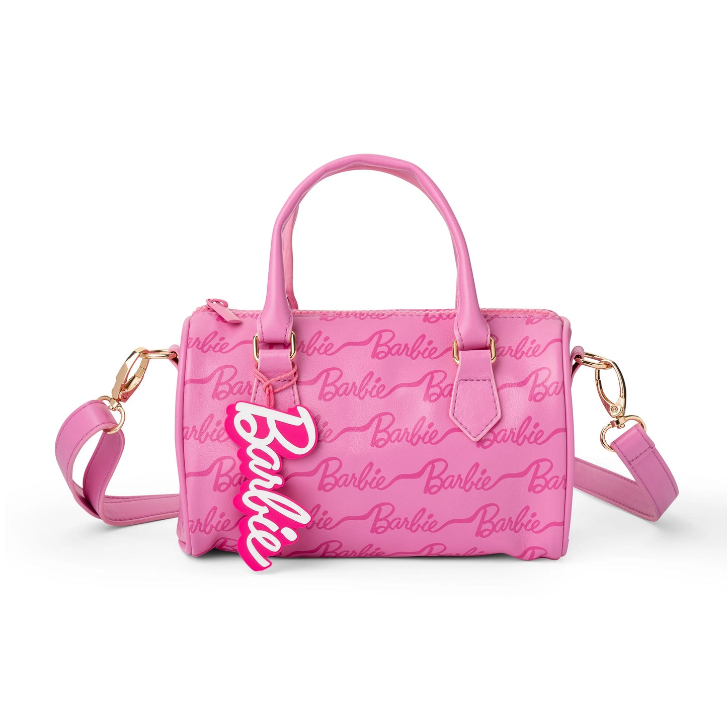Barbie Ribbon Script Mini Duffle Handbag