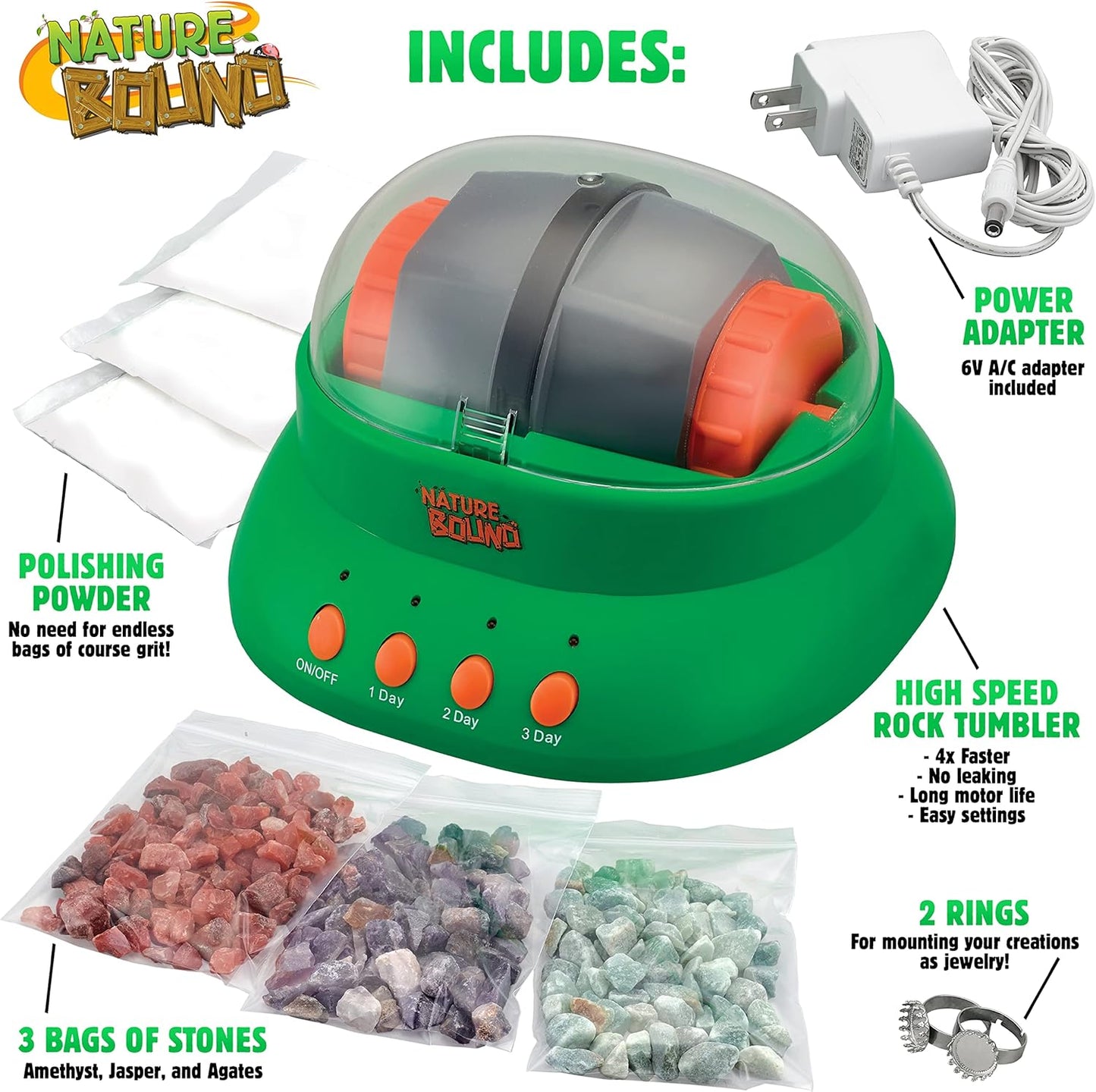 Nature Bound Starter Rock Tumbler Kit