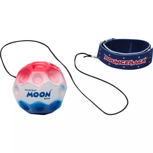 Stars and Stripes Waboba Bouceback Moon Ball