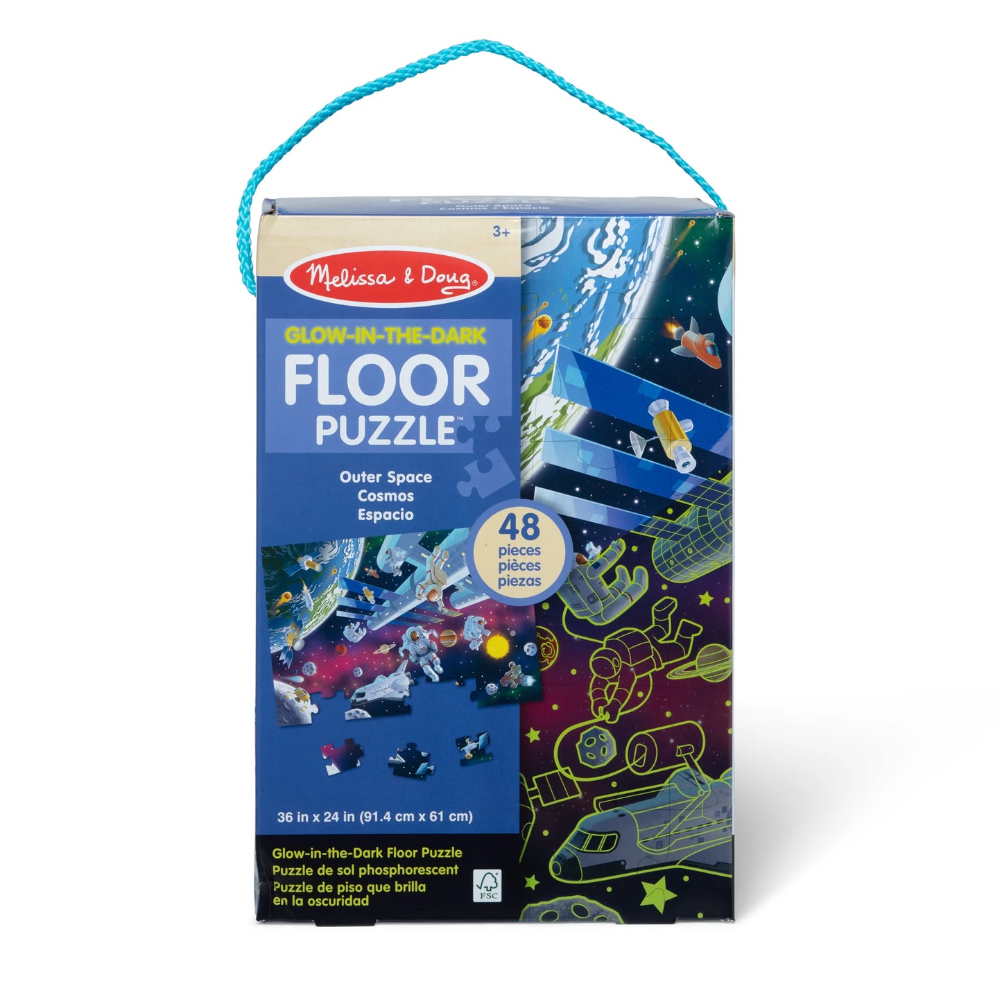 Glow-in-the-Dark Outer Space Floor Puzzle