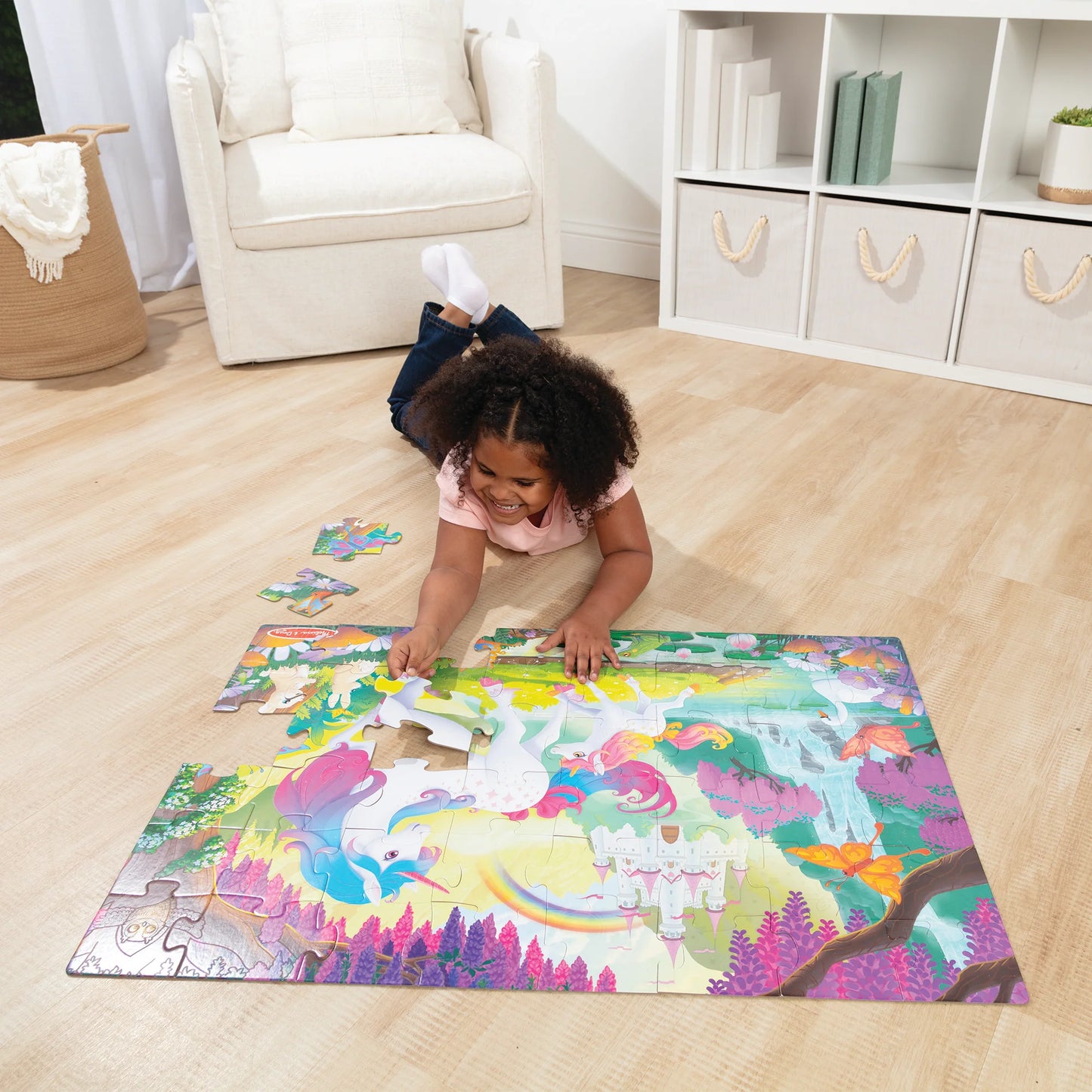 Glow-in-the-Dark Unicorn Floor Puzzle